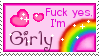 fuck yes im girly stamp